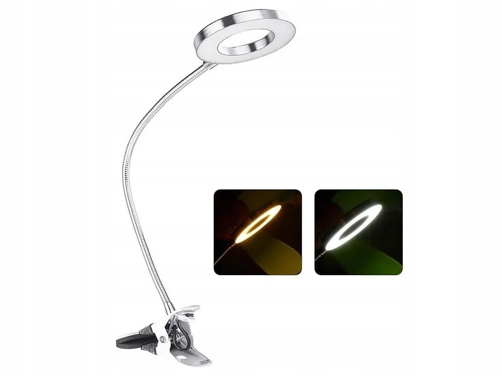 Stolná modelárska lampa s klipom